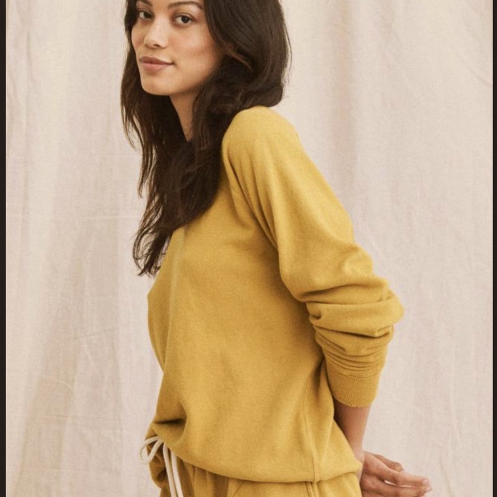 NWT The Great. The College Sweatshirt Yuzu. size 1